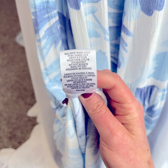 Z Supply Lido Watercolor Maxi Dress W/ Pockets - Picture 8 of 8